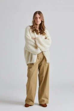 Puffed Cardigan Off White