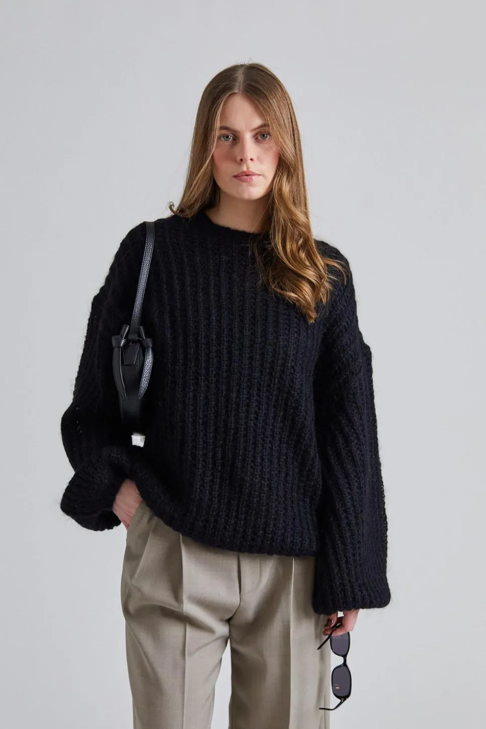 Puffed Knit Black