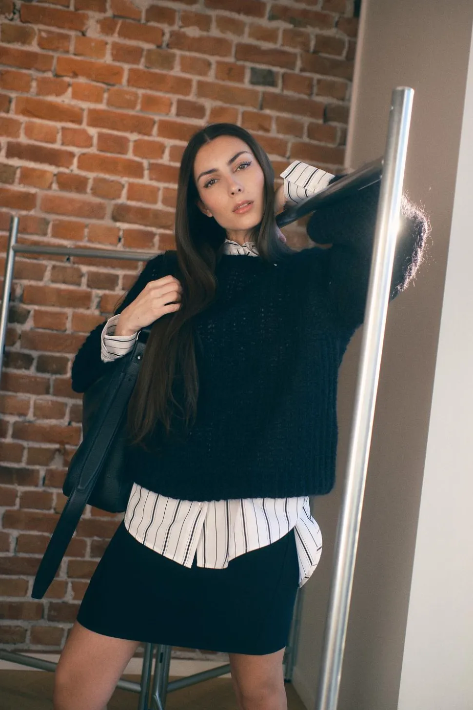Puffed Knit Black