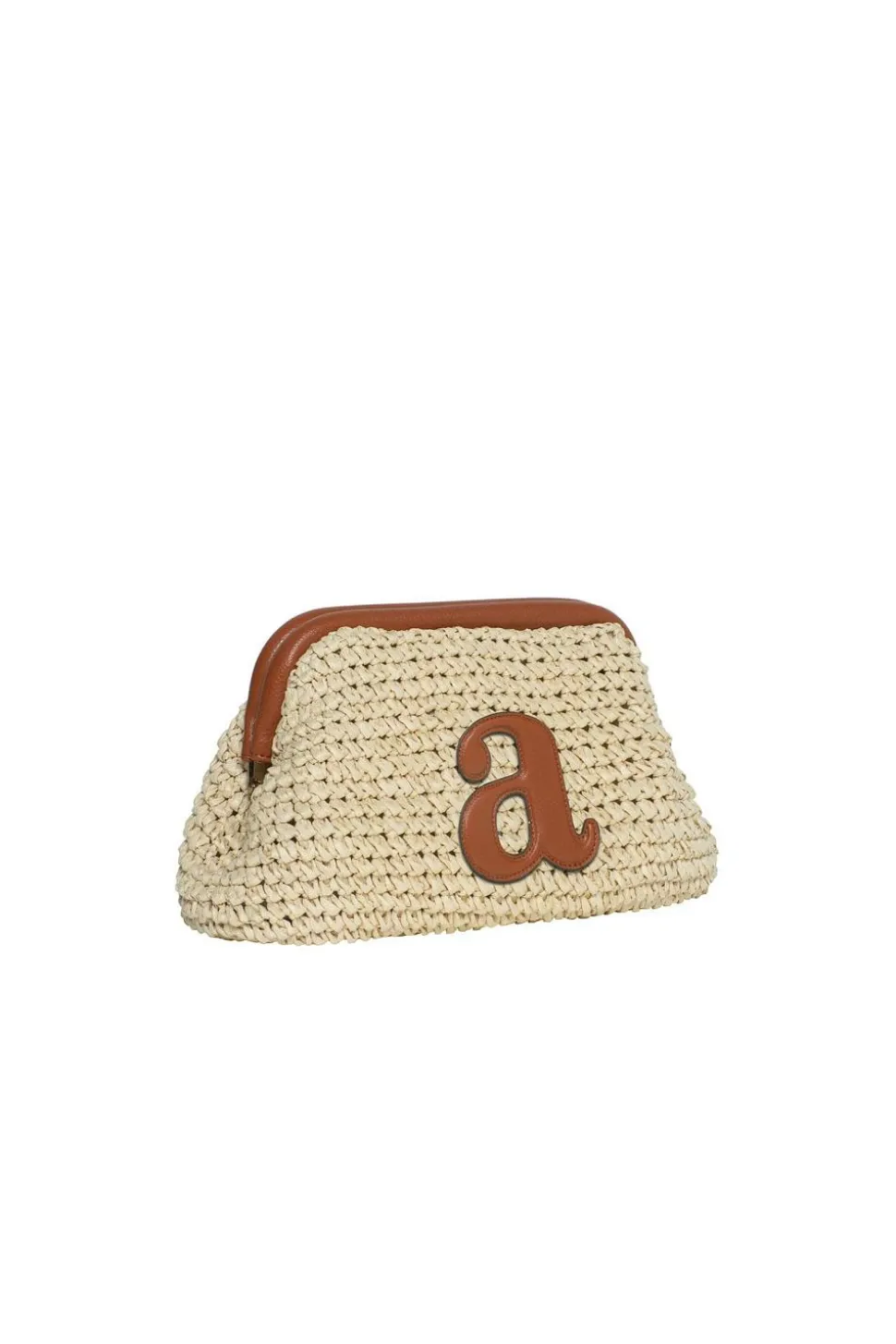 Raffia Clutch Beige