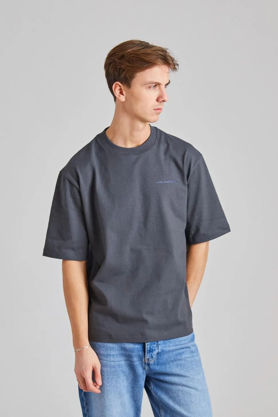 Ranger Cracked Logo Tee Grey