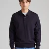 Raymond Knitted Polo Navy