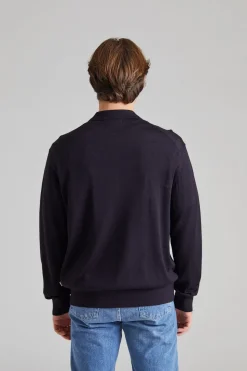 Raymond Knitted Polo Navy