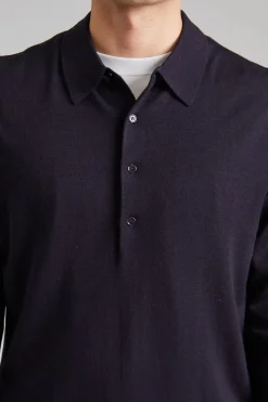 Raymond Knitted Polo Navy