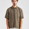 Reg Fit SS Vintage Linen Deep Olive Green