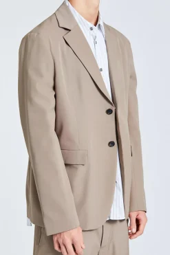 Regular Fit Jacket Mud Grey FN-MN-SUIT000342