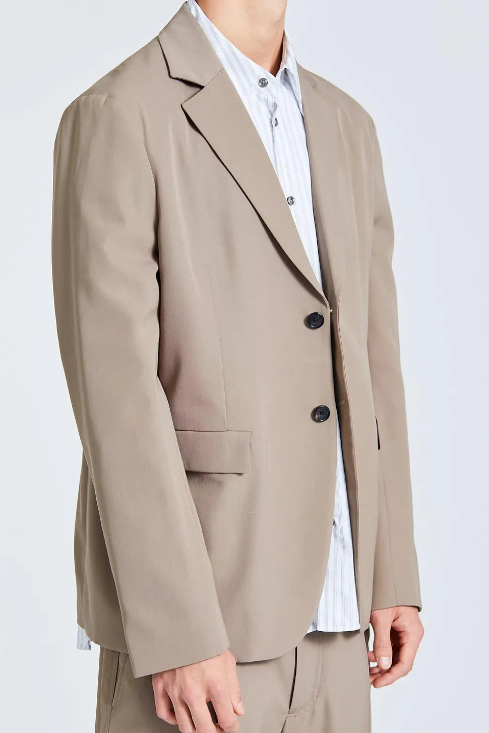 Regular Fit Jacket Mud Grey FN-MN-SUIT000342