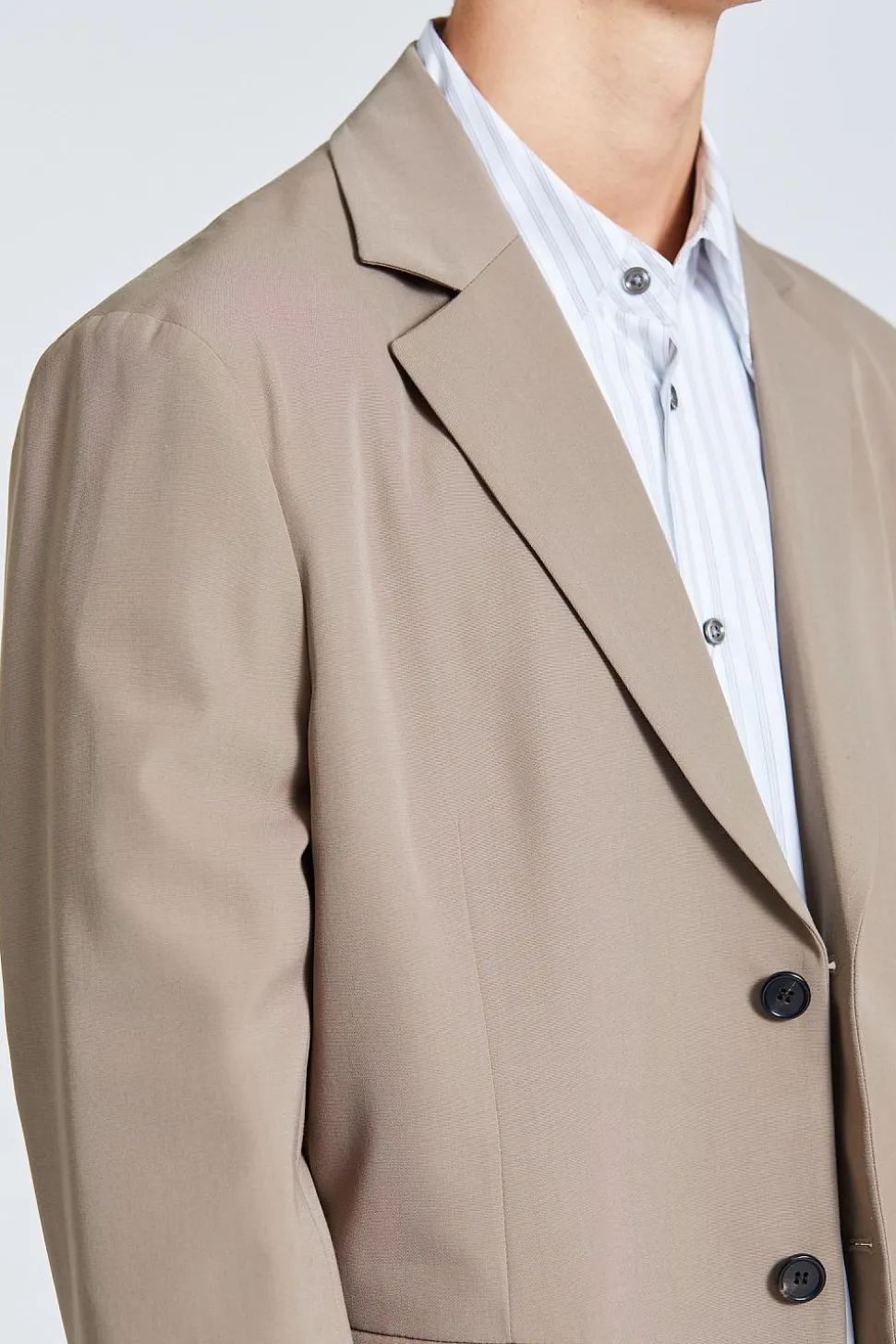 Regular Fit Jacket Mud Grey FN-MN-SUIT000342
