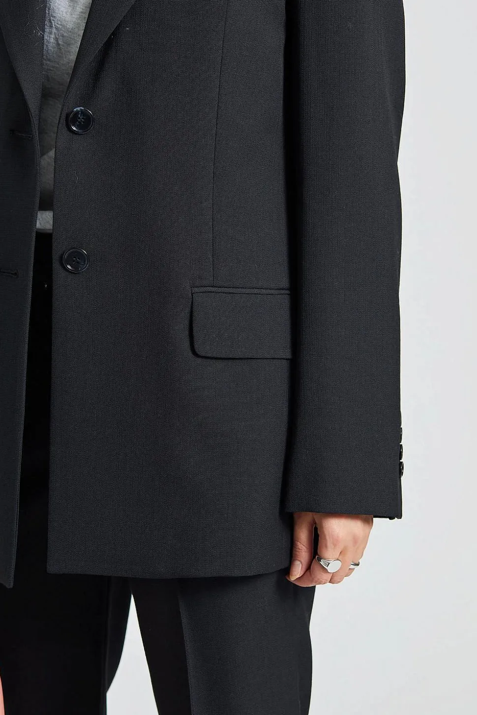 Regular Fit Suit Jacket Black FN-WN-SUIT000508