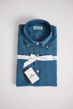 Regular Slim Denim Linen Indigo