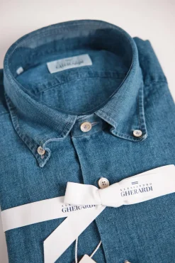 Regular Slim Denim Linen Indigo