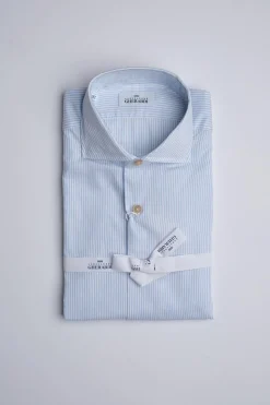 Regular Slim Dobby Blue Stripe