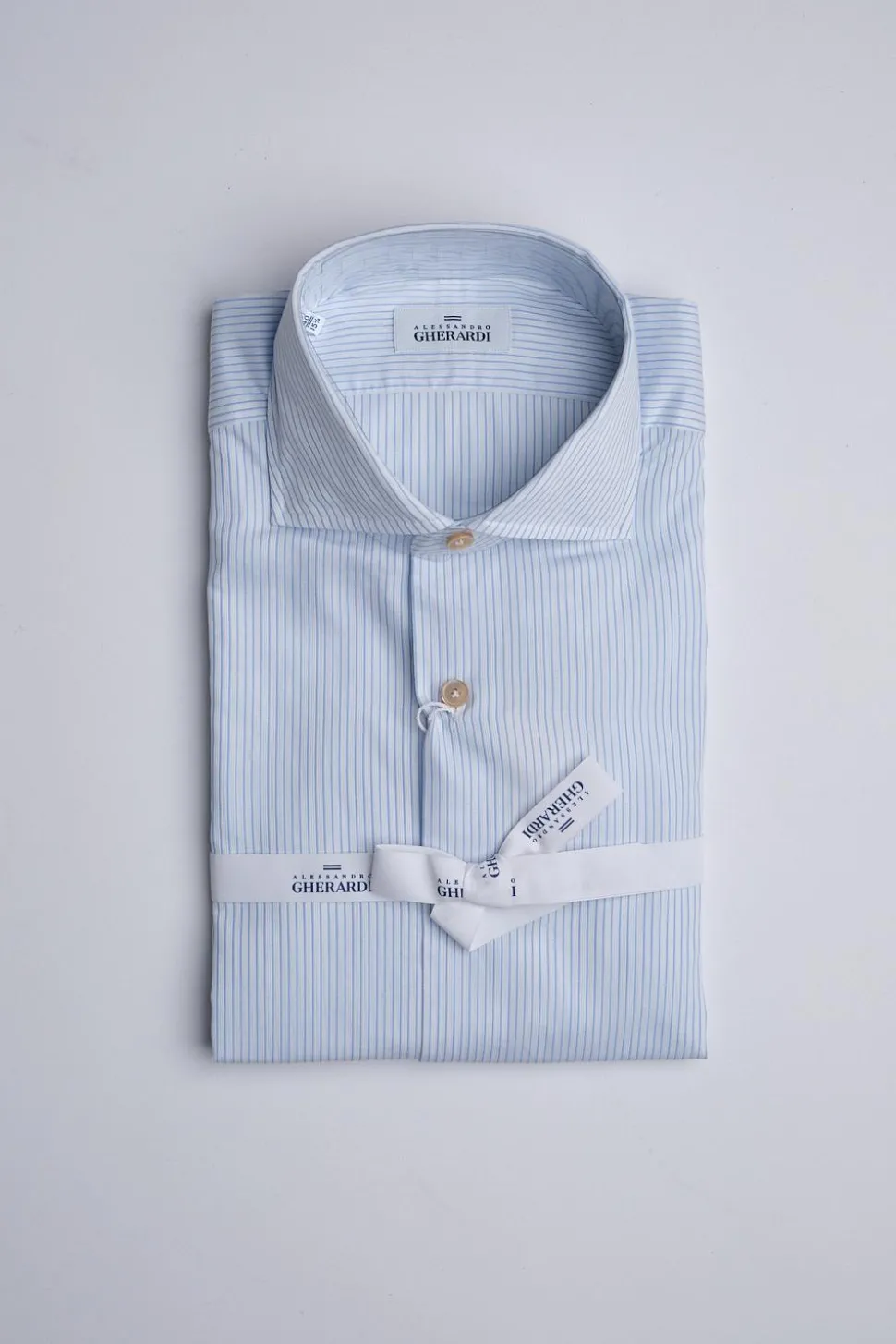 Regular Slim Dobby Blue Stripe