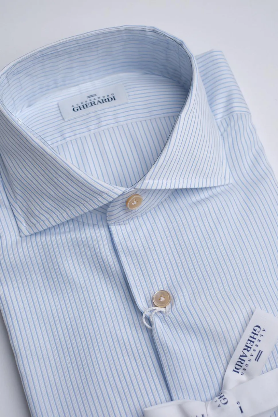 Regular Slim Dobby Blue Stripe