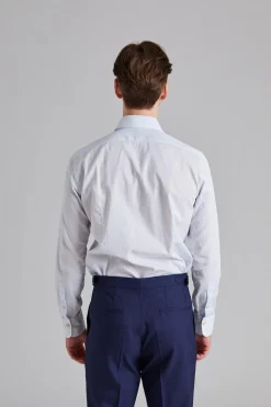 Regular Slim Dobby Blue Stripe
