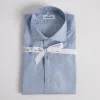 Regular Slim Twill Wide Blue Stripe