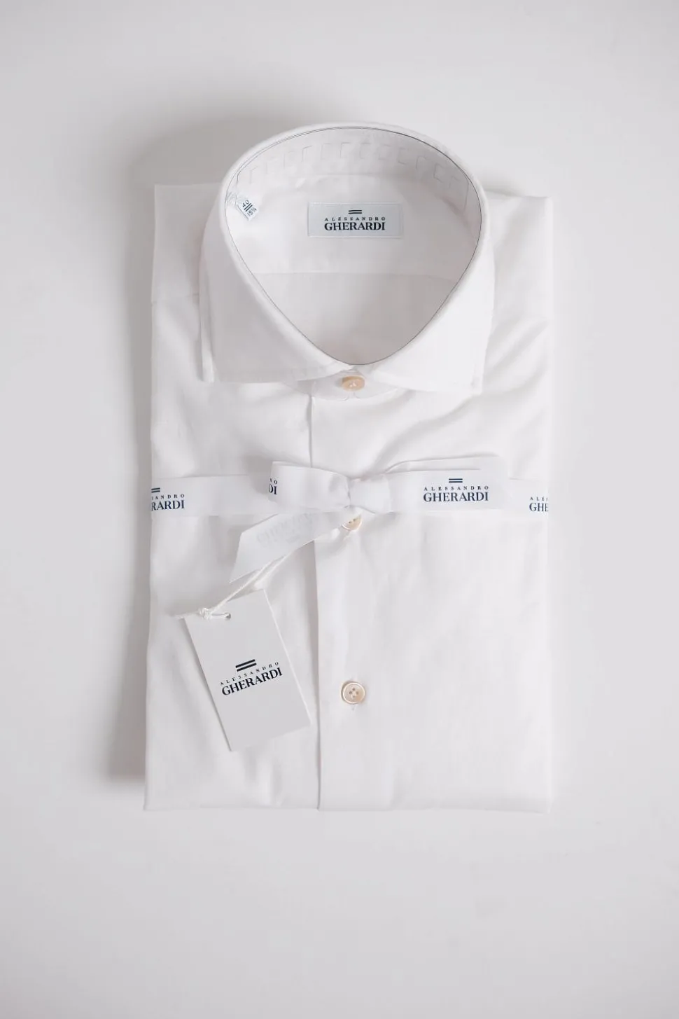 Regular Slim White Twill