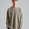 Relaxed Linen Sweater Moss Grey