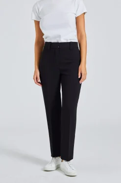 Relaxed Straight Leg Suiting Trouser Black