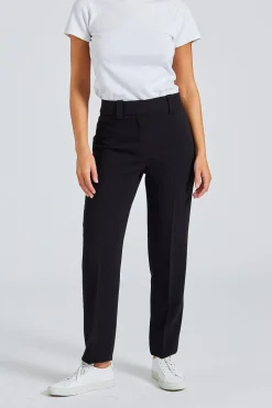 Relaxed Straight Leg Suiting Trouser Black