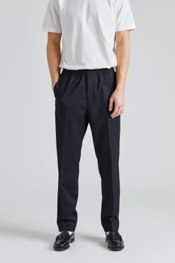 Relaxed Wool Trousers Black