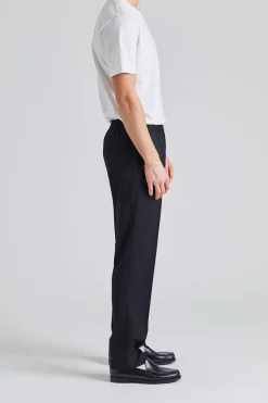 Relaxed Wool Trousers Black