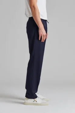 Relaxed Wool Trousers Navy