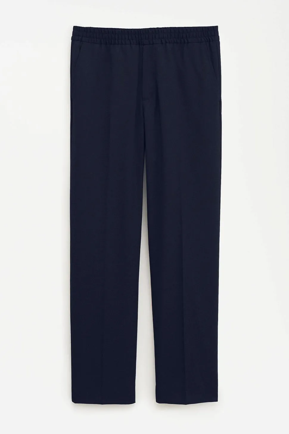 Relaxed Wool Trousers Navy