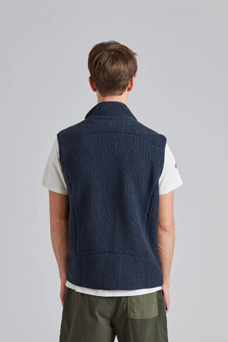Retro Pile Vest Pitch Blue