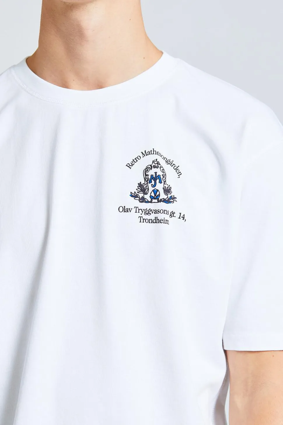 Retro x Drake's Printed Hiking Tee White