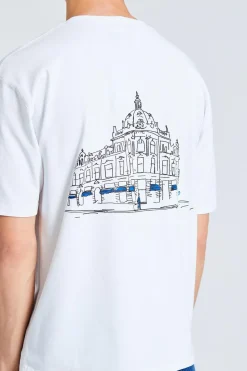 Retro x Drake's Printed Hiking Tee White