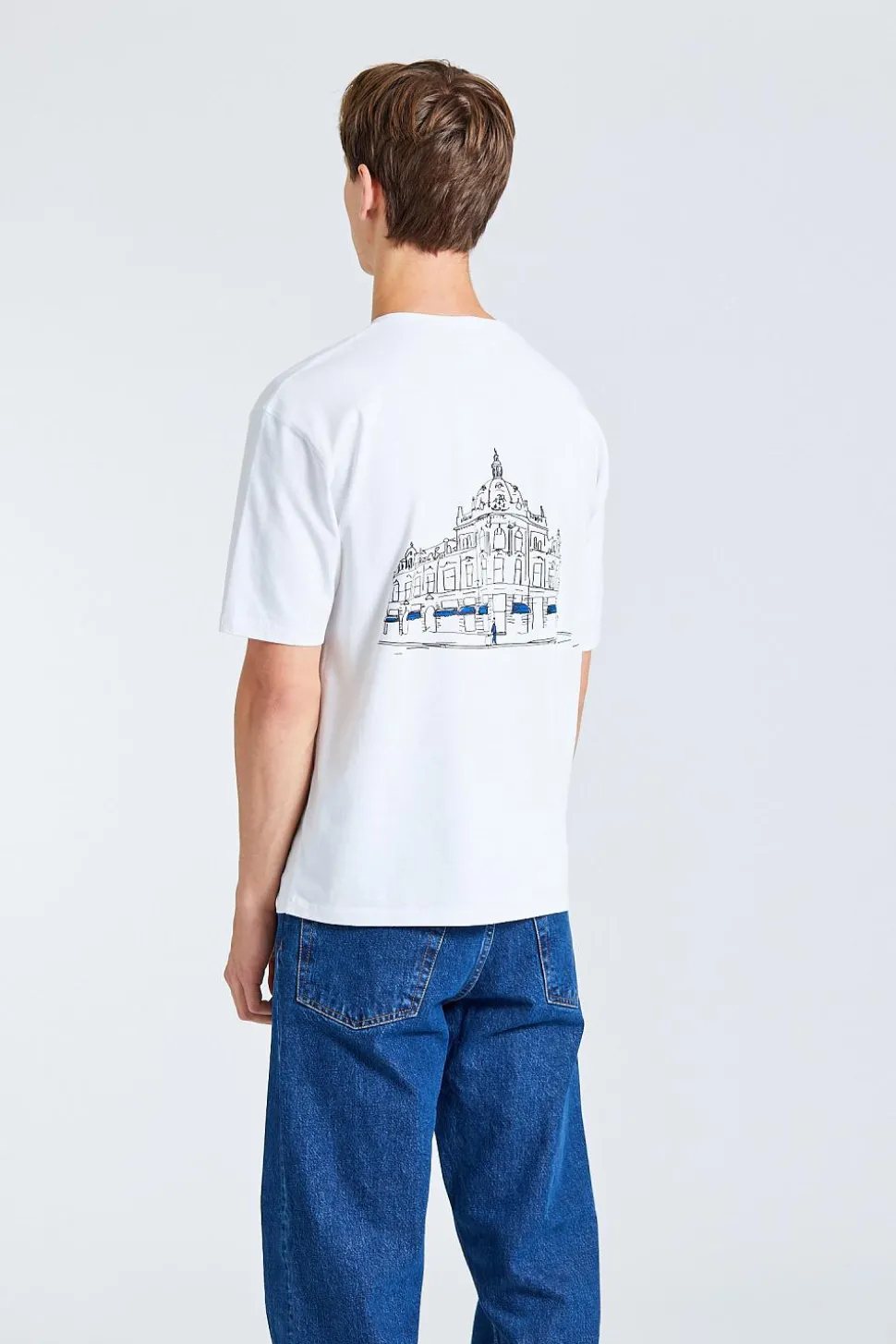Retro x Drake's Printed Hiking Tee White