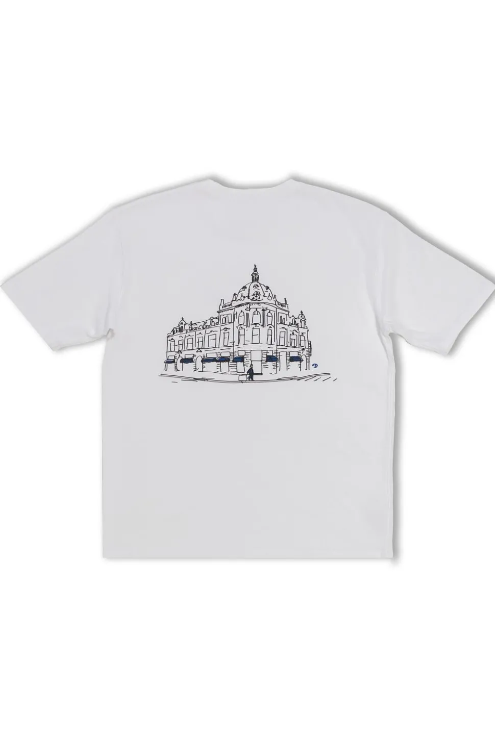 Retro x Drake's Printed Hiking Tee White