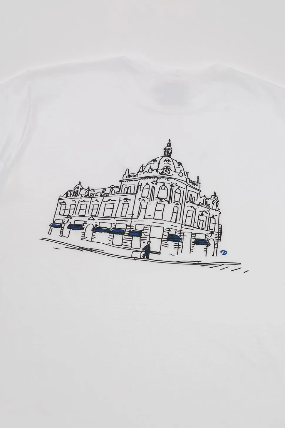 Retro x Drake's Printed Hiking Tee White