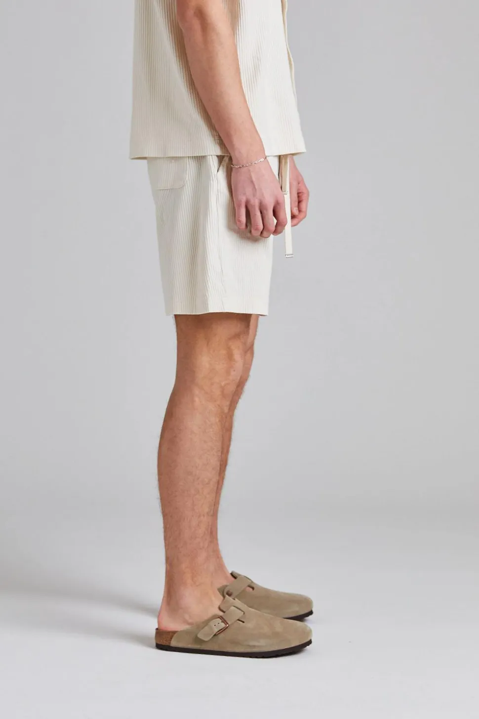 Rib Jersey Shorts Off White