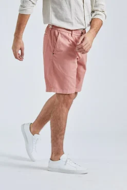 Robert Shorts Cotton Linen Summer Red