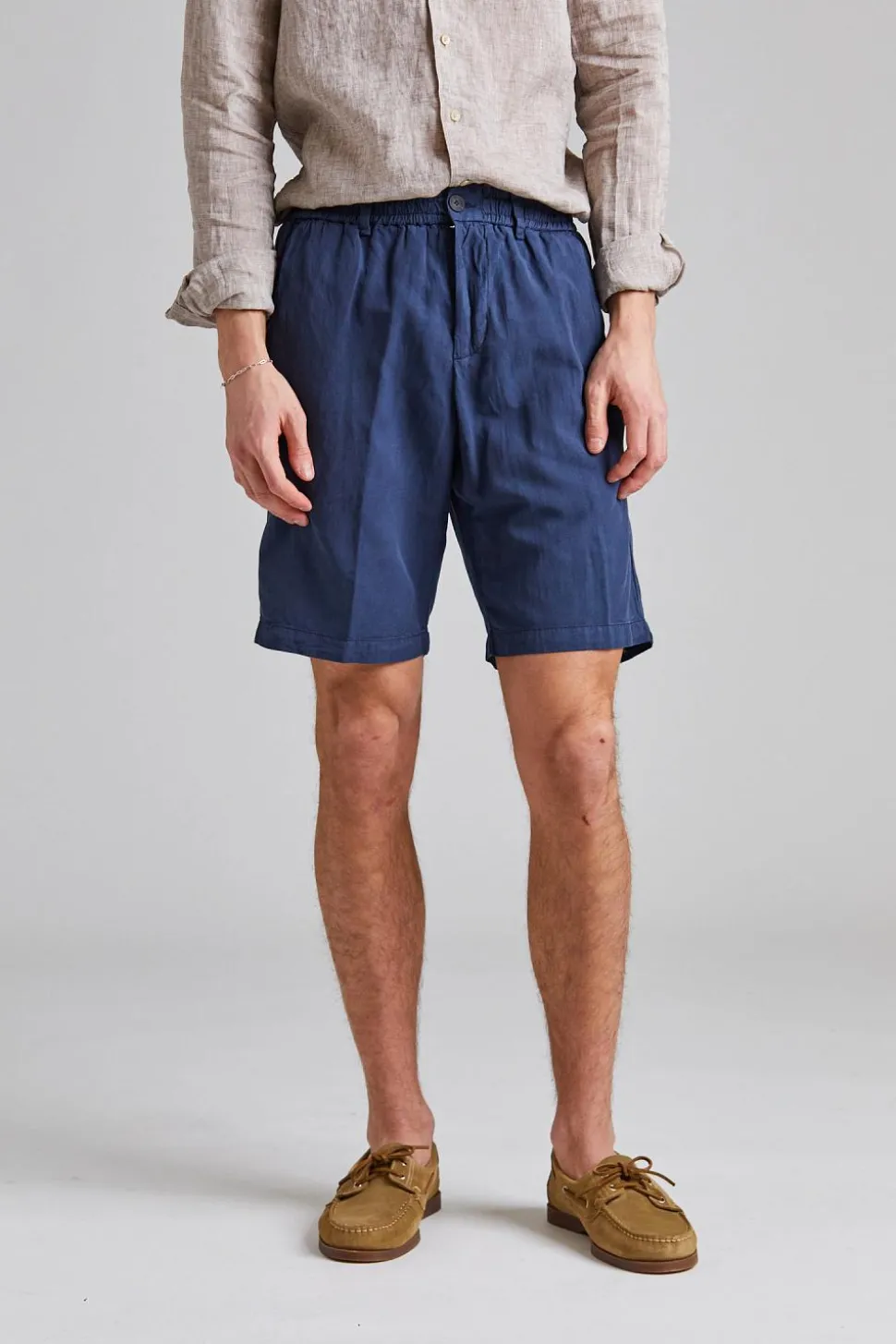 Robert Soft Lyocell Shorts Blue