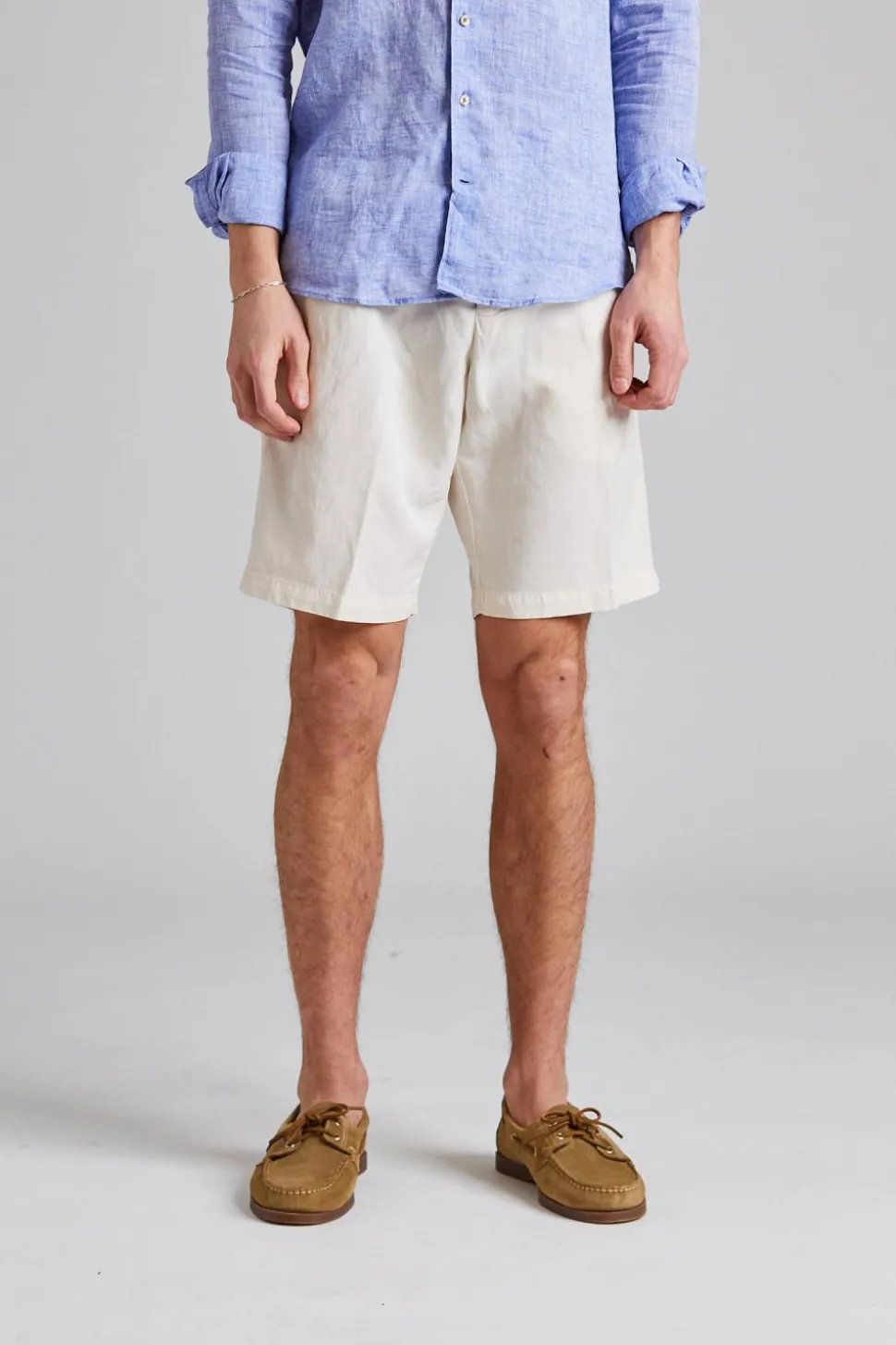 Robert Soft Lyocell Shorts Off White