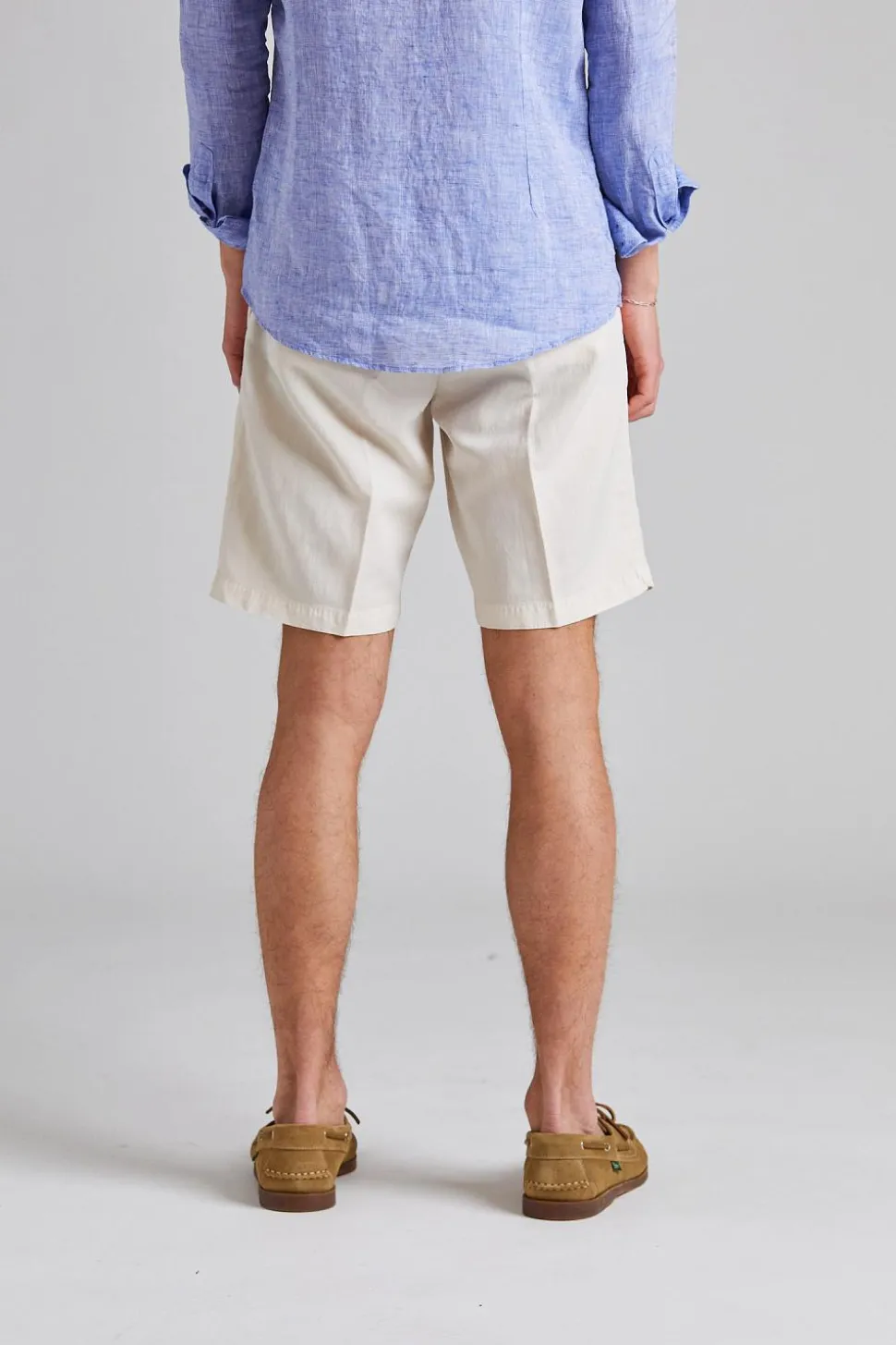 Robert Soft Lyocell Shorts Off White