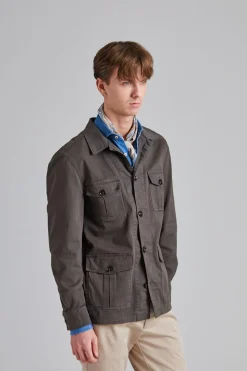 Safari Shirt Jacket Army Green