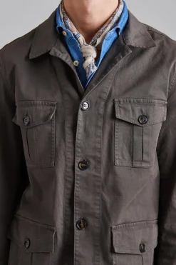 Safari Shirt Jacket Army Green