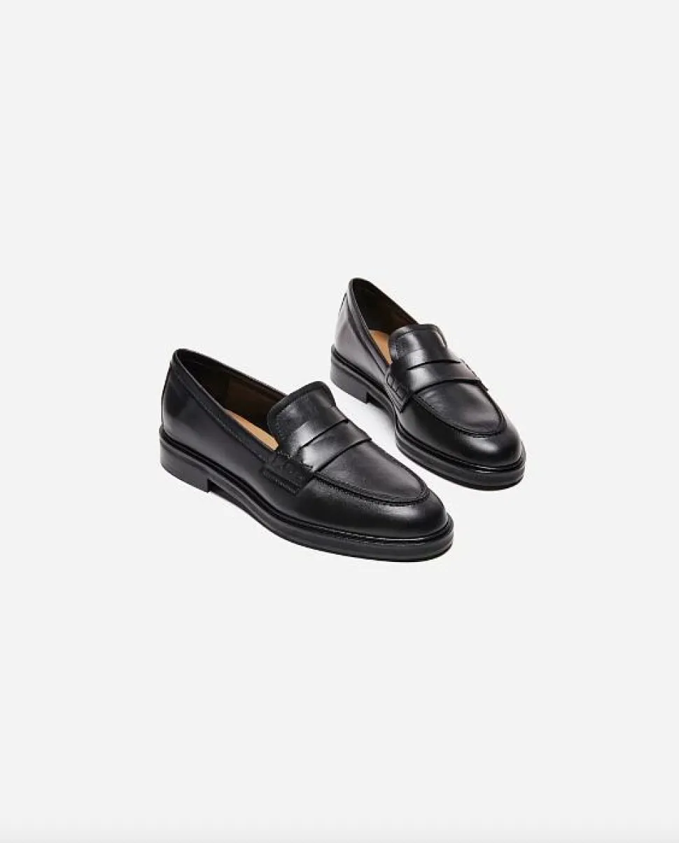 Sara Leather Black