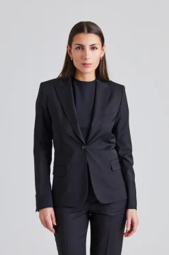 Sasha Cool Wool Blazer Black