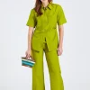 Sculptural Trouser Parrot Green