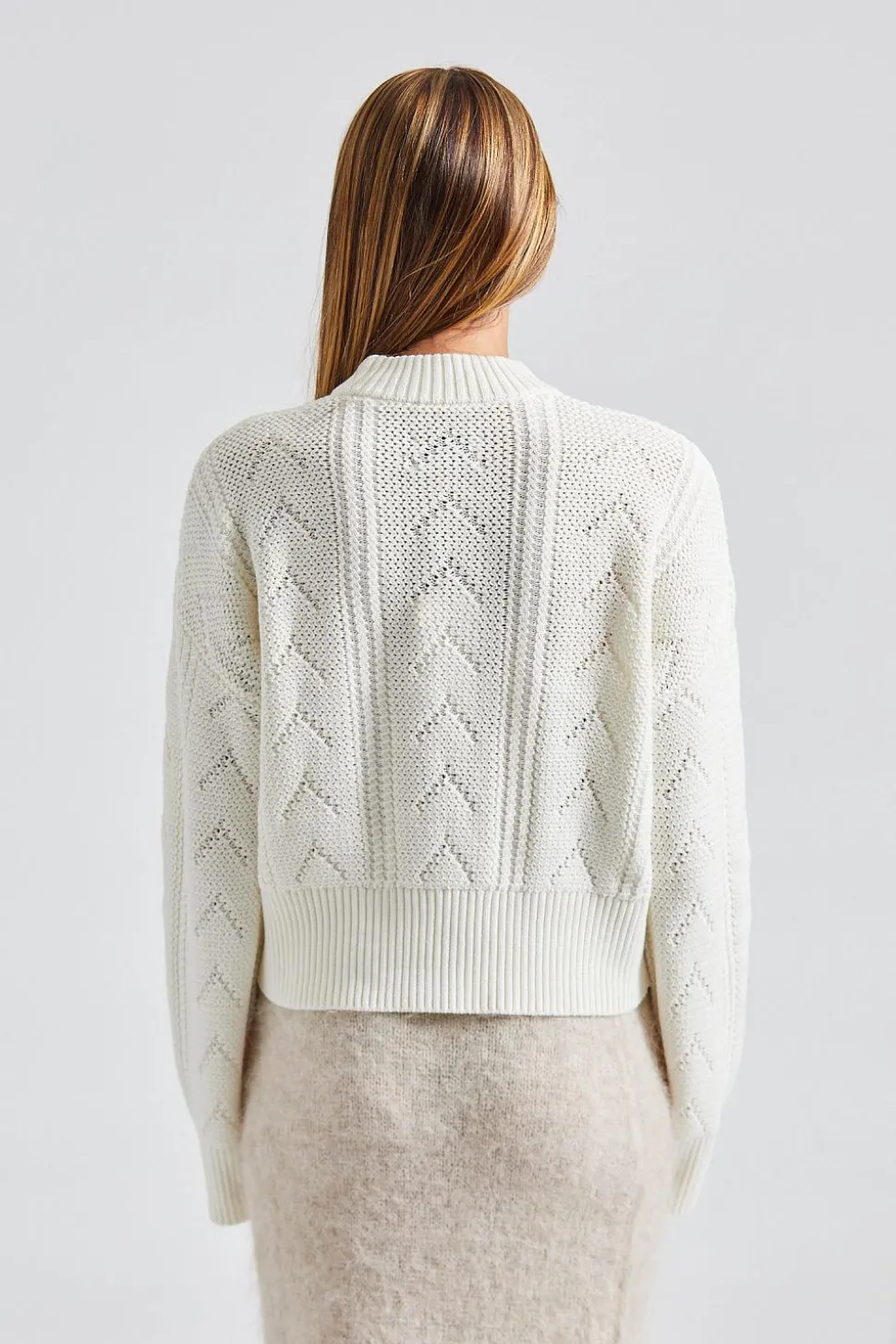 Serena Knit Sweater White