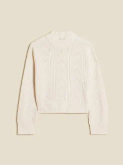 Serena Knit Sweater White