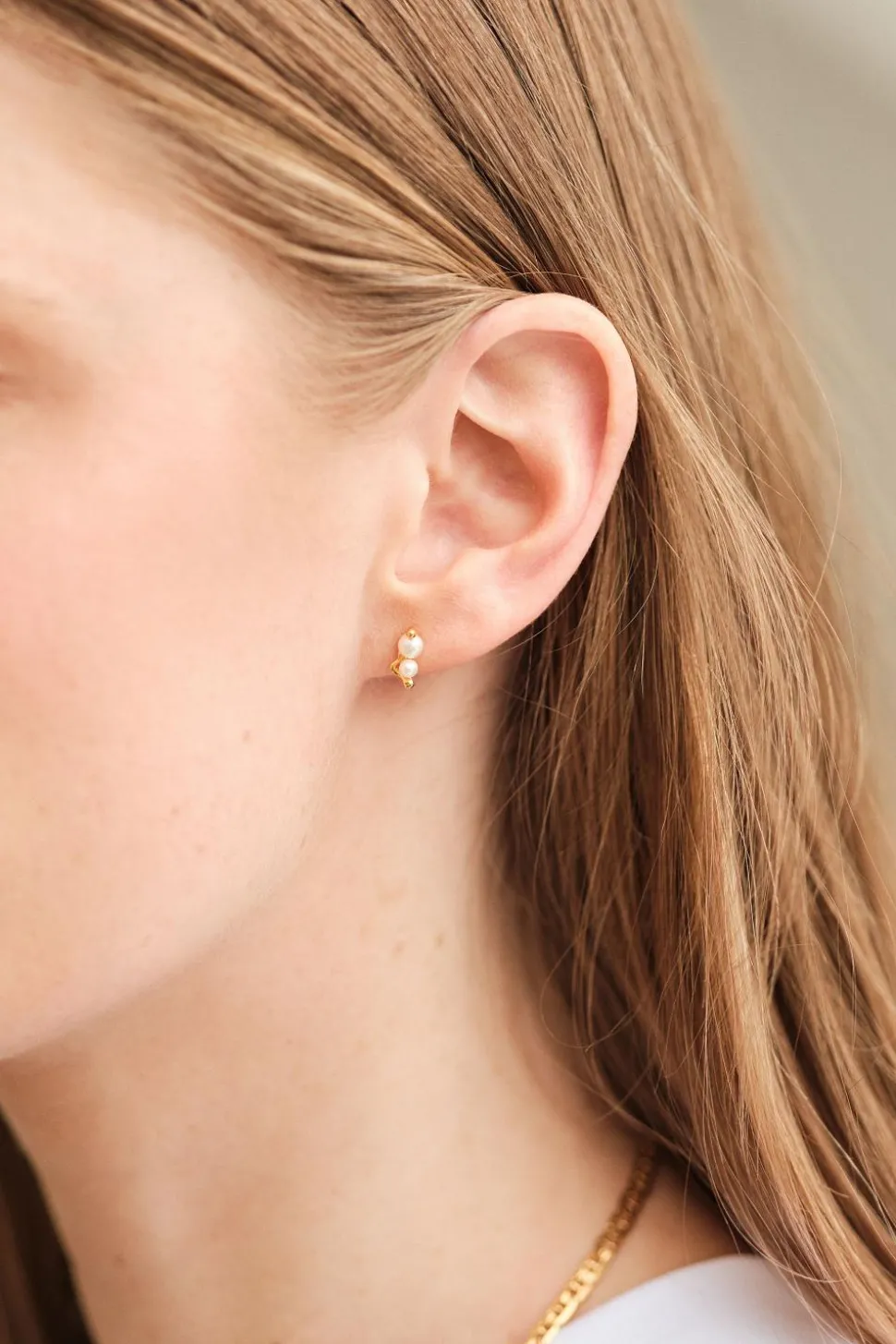 Shibuya Ni Stud Gold øredobb