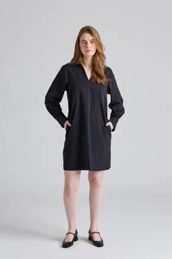 Short Shirt Dress Black