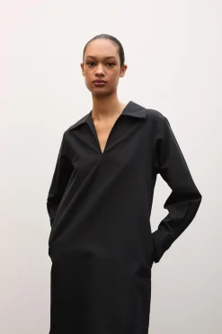 Short Shirt Dress Black