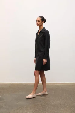 Short Shirt Dress Black